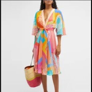 NWT - Etro silk v neck dress